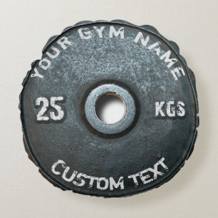 Coussins Ronds Propriétaire vintage ou utilisateur de gymnase