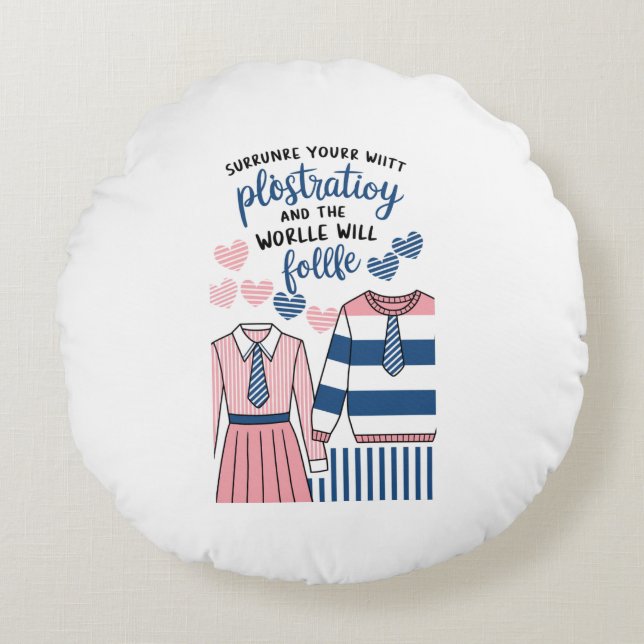 Coussins Ronds Prostration et le monde suivra - Ronde pilule (Devant)