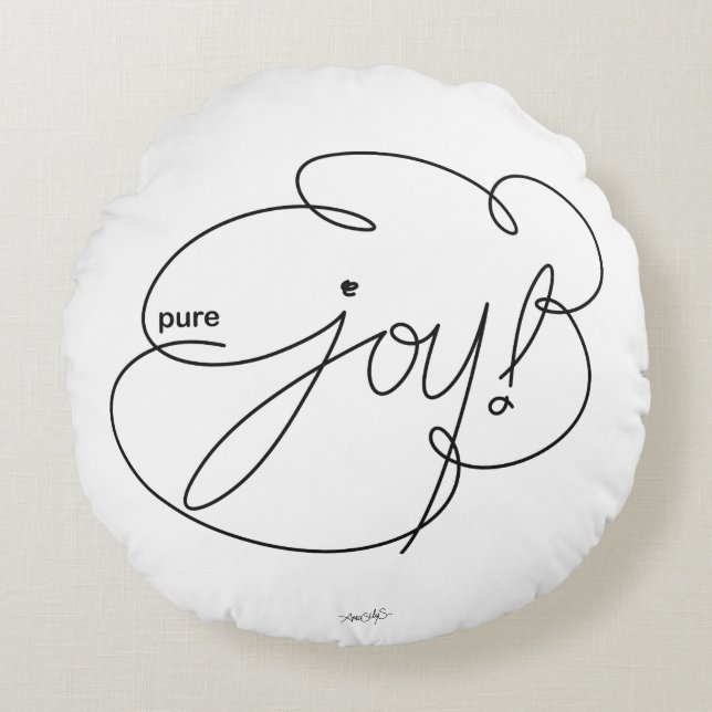 Coussins Ronds pure JOY - Nuage gras (Devant)