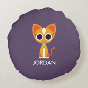 Coussins Ronds Purrl le chat