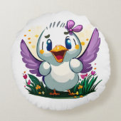 Coussins Ronds Quackin' mignonne (Dos)