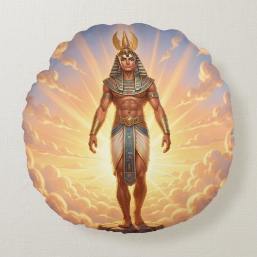 Coussins Ronds Ra – Ägyptischer Sonnengott´4 (Devant)