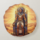 Coussins Ronds Ra - Dieu égyptien du soleil (Dos)