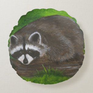 Coussins Ronds Raccoon