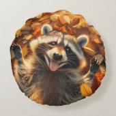 Coussins Ronds Raccoon Silly Fall (Dos)