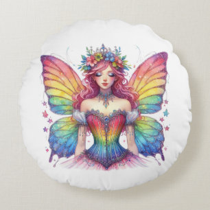 Coussins Ronds rainbow fairy