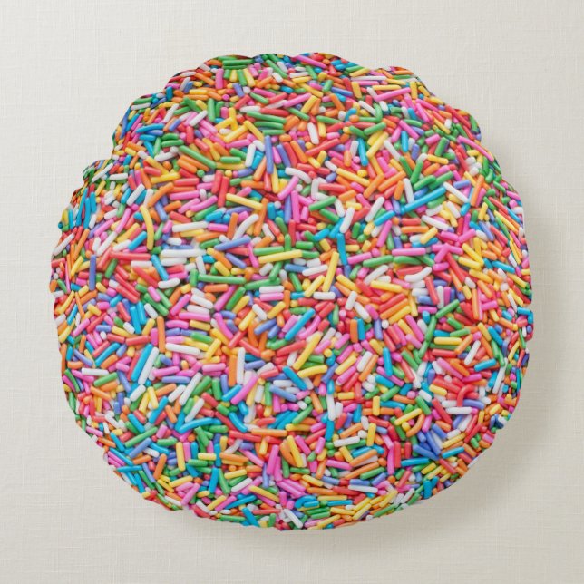 Coussins Ronds Rainbow sprinkles (Devant)
