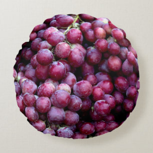 Coussins Ronds Raisins de vin rouge : Arrière - plan Luscious.