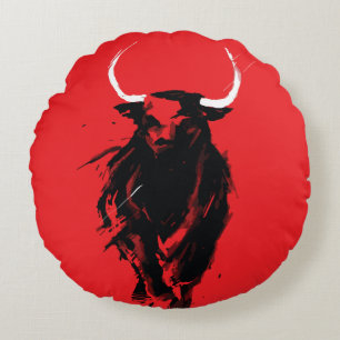 Coussins Ronds Rampaging Spectrum Bull