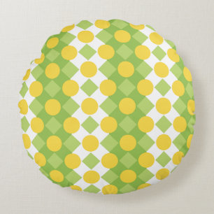 Coussins Ronds Rangées joyeux de formes Motif