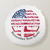 Coussins Ronds rappelez-vous vos racines (Devant)