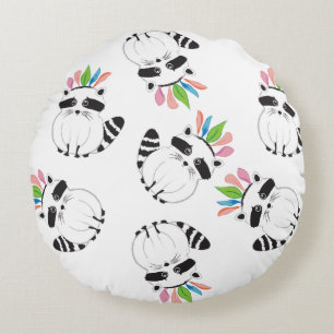 Coussins Ronds Raton laveur