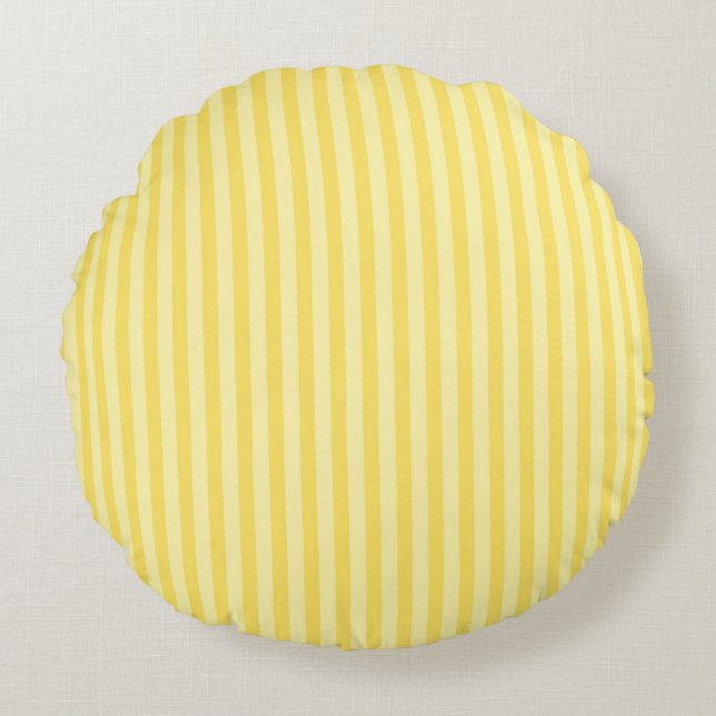 Coussins Ronds Rayures de banane  (Devant)