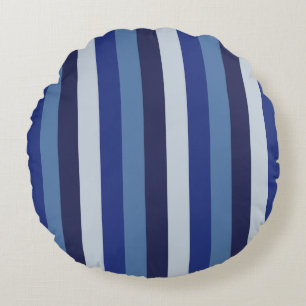 Coussins Ronds Rayures intemporelles bleu marine
