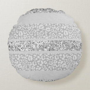 Coussins Ronds Rayures Pailletées Léopard Glam 7