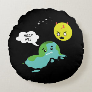 Coussins Ronds Réchauffement climatique