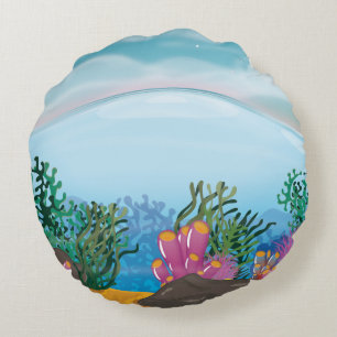 Coussins Ronds Récif de corail océan