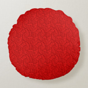 Coussins Ronds Red Paisley