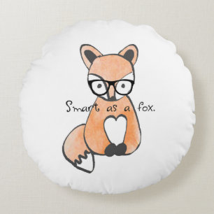 Coussins Ronds Renard intelligent mignon