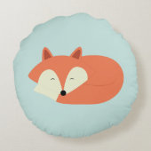 Coussins Ronds Renard rouge endormi (Dos)