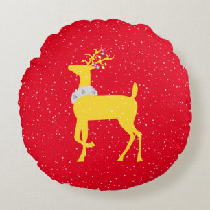 Coussins Ronds renne d'or