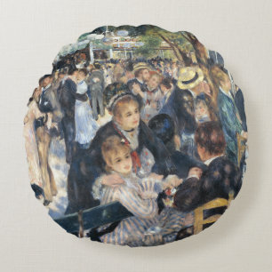 Coussins Ronds Renoir Danse au Moulin de la Galette Vintage