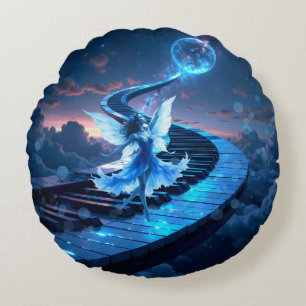 Coussins Ronds Répétition au clair de lune – Danse sous le clair