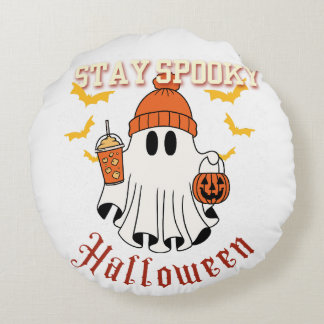 Coussins Ronds Restez Fantomatiques Halloween