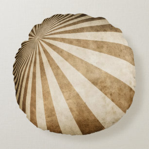 Coussins Ronds Rétro arrière - plan de motif de rayure