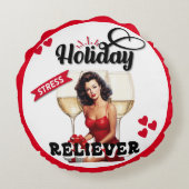 Coussins Ronds Retro Holiday Stress Reliever Pinup (Dos)