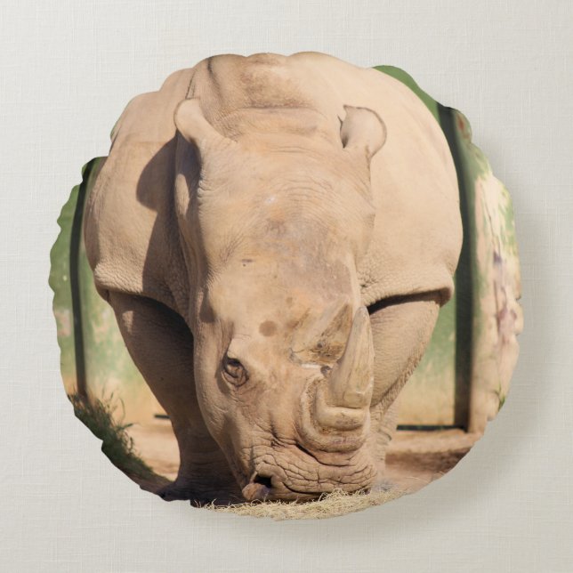 Coussins Ronds Rhino blanc (Devant)
