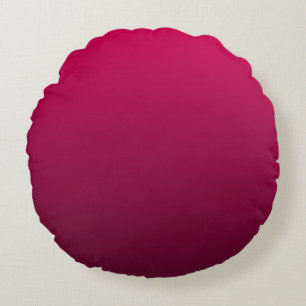 Coussins Ronds Riche nuances de bordeaux rouge pourpre