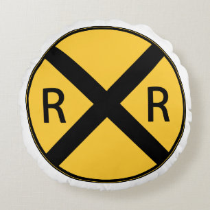 Coussins Ronds Road Sign Railroad