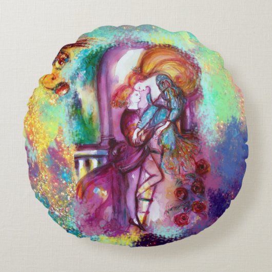Coussins Ronds ROMEO ET JULIET Romantique Saint Valentin (Devant)