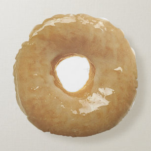 Coussins Ronds Rond de gâteau en pâte feuilletée au glaçage donut