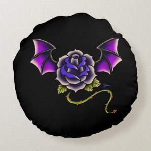Coussins Ronds Rose Bat