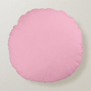 Coussins Ronds Rose bébé couleur unie