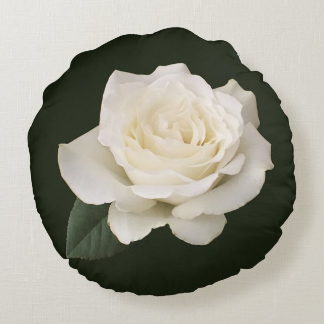 Coussins Ronds Rose Blanche (Dos)