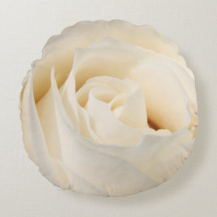 Coussins Ronds Rose blanche molle