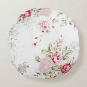 Coussins Ronds Rose chic minable floral