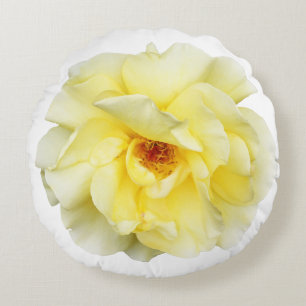 Coussins Ronds Rose jaune mou