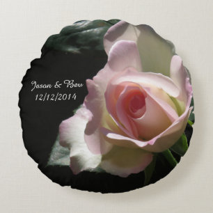 Coussins Ronds Rose Mariage rose
