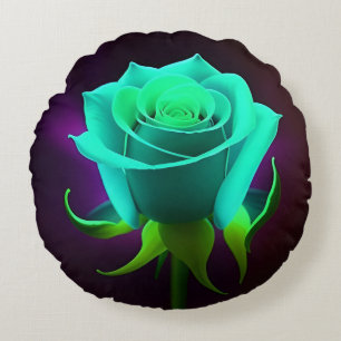 Coussins Ronds Rose Vert Néon