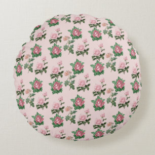 Coussins Ronds Roses roses roses Floral Shabby Chic Cottage coeur