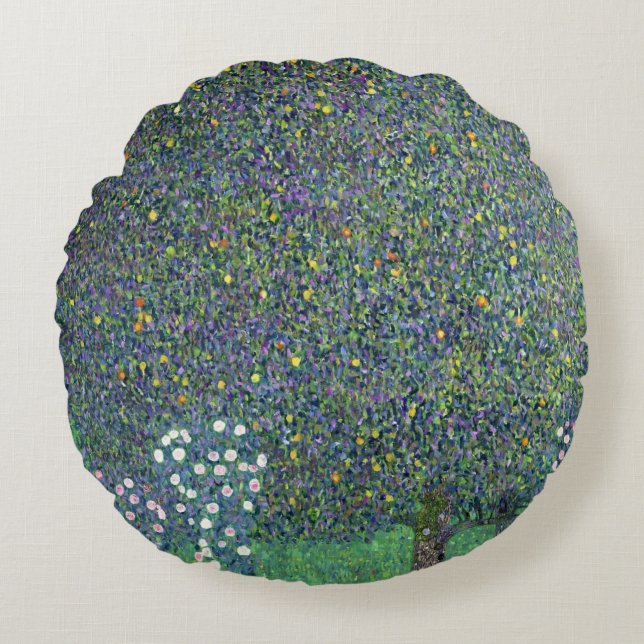 Coussins Ronds Roses sous les arbres, c.1905 (Devant)