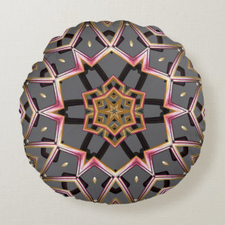 Coussins Ronds Rosette Dorée