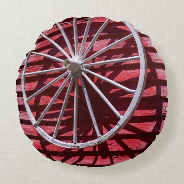 Coussins Ronds Roue de Wagon (Devant)