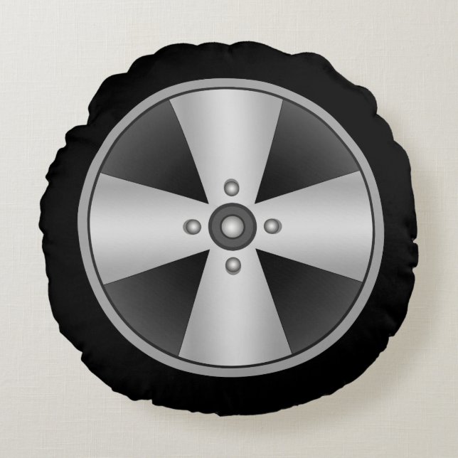Coussins Ronds Roue faite sur commande de magnétique (Devant)