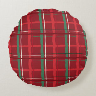 Coussins Ronds Rouge de Noël à main