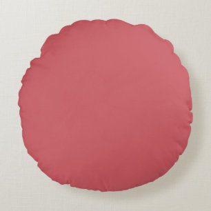 Coussins Ronds Rouge indien couleur uni